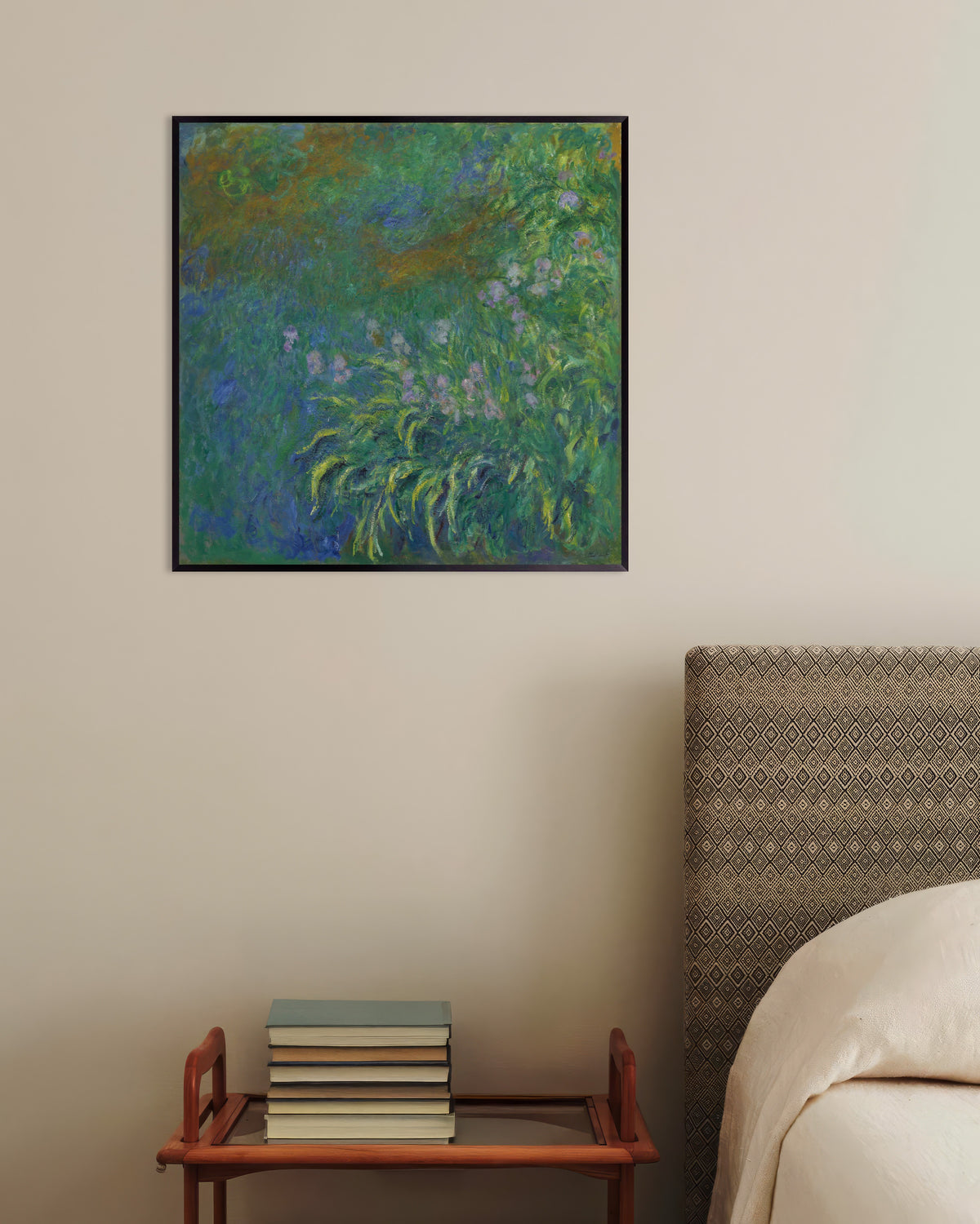 Poster Íris (1914–1917), de Claude Monet, com moldura de metal