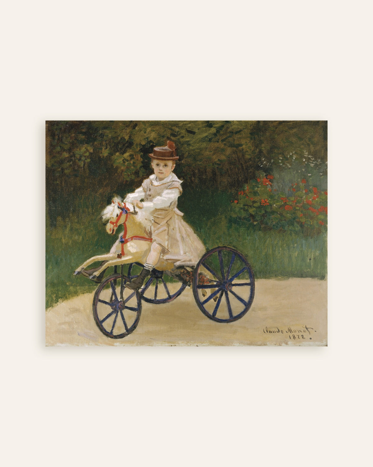 Poster Jean Monet no Seu Cavalinho (1872), de Claude Monet, miniatura