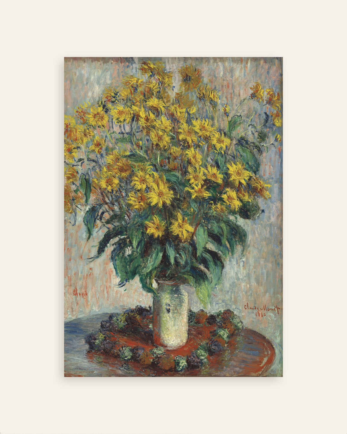 Poster Flores de Tupinambo (1880), de Claude Monet, miniatura
