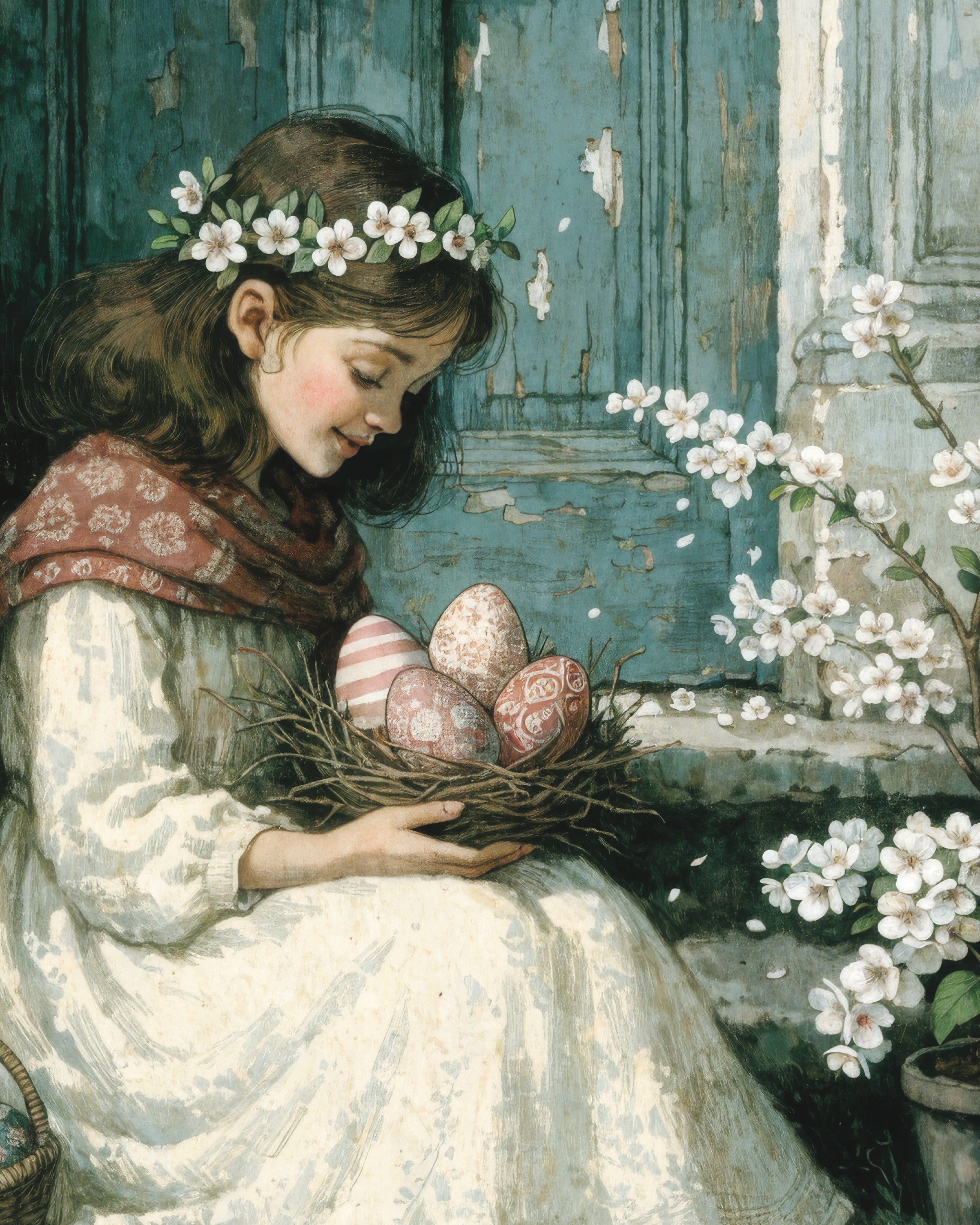 Manhã de Páscoa na Porta Azul - Poster