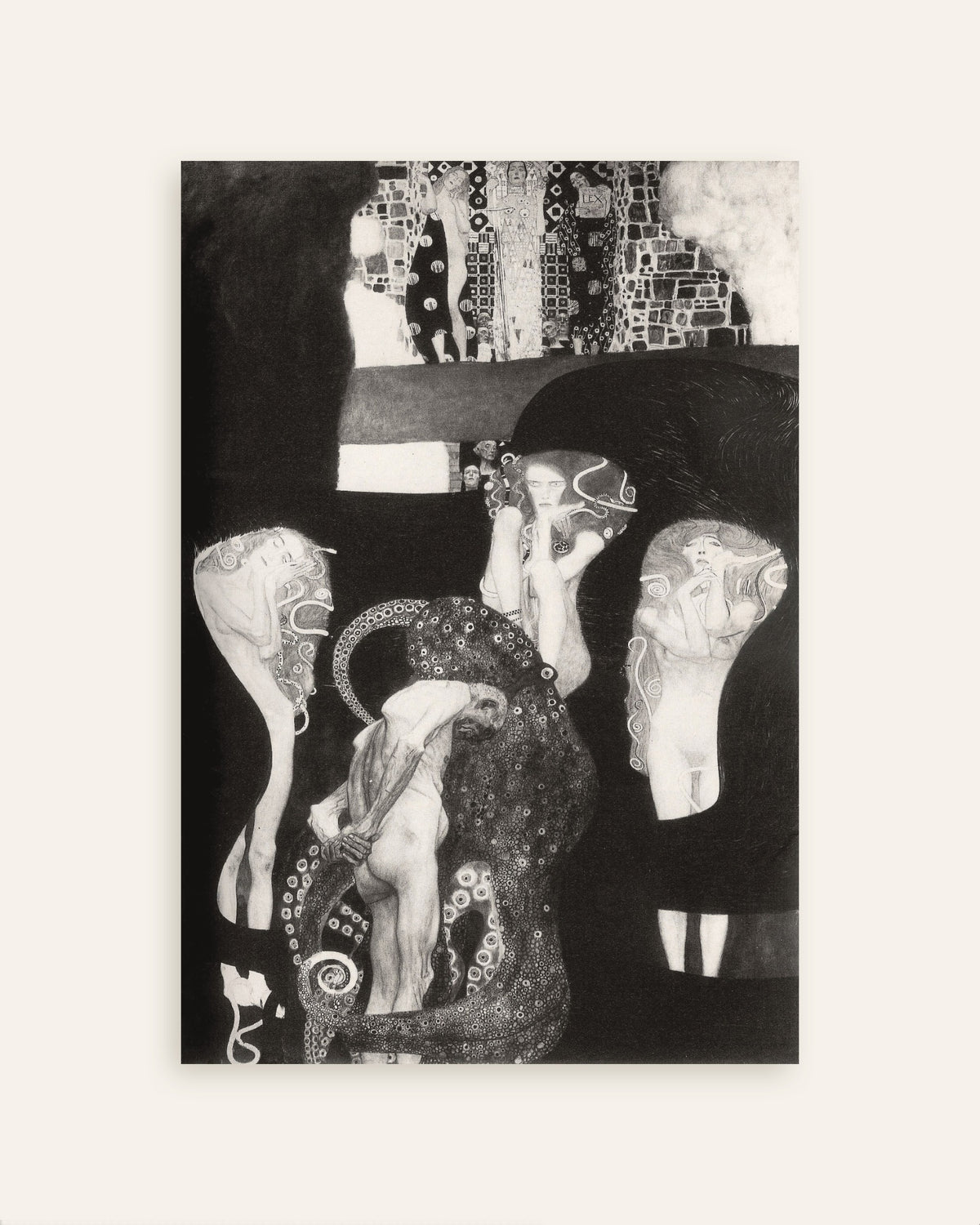 Poster A Jurisprudência (1907), de Gustav Klimt, miniatura