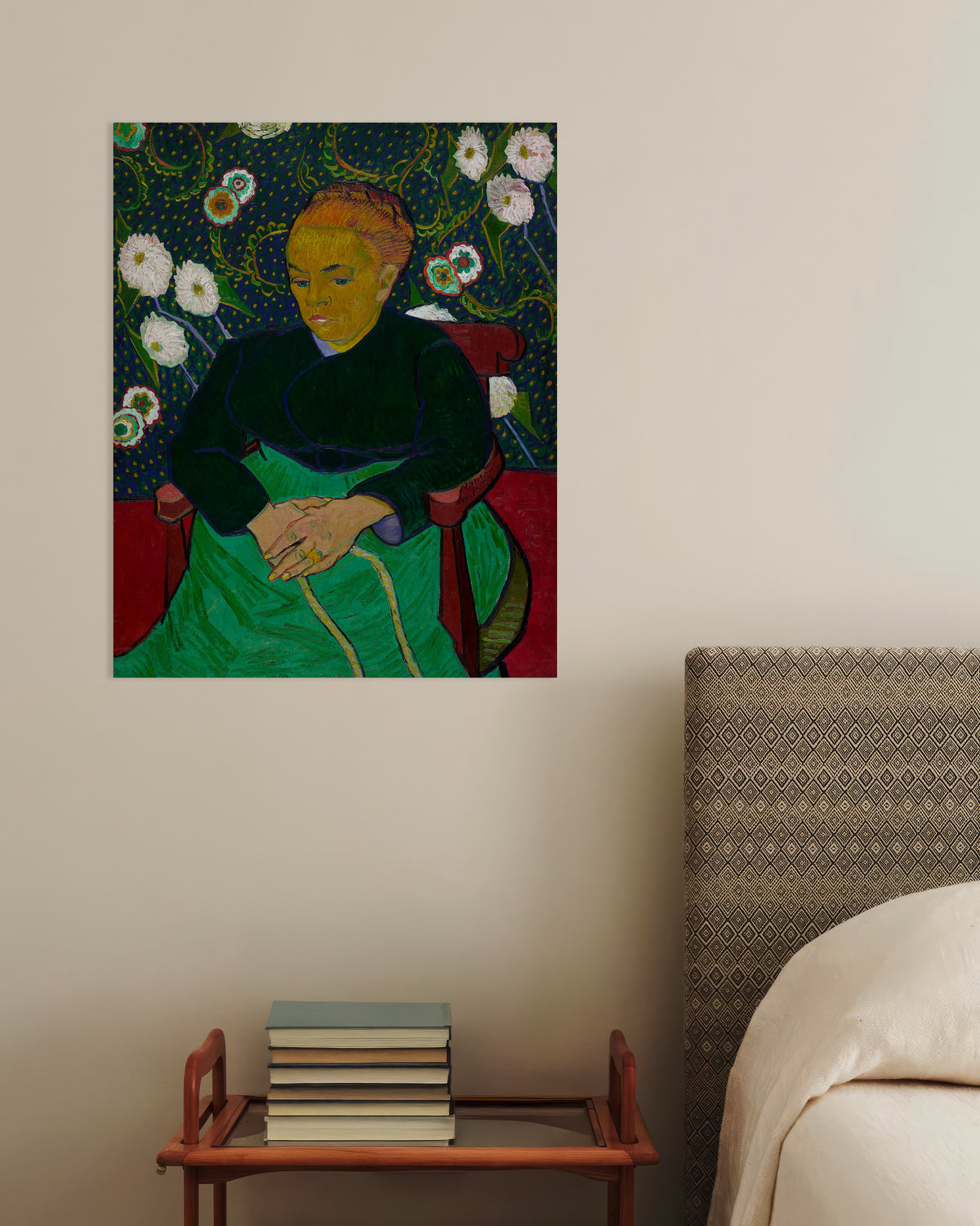 Poster de La Berceuse, Madame Roulin a embalar o berço (1889), de Vincent van Gogh