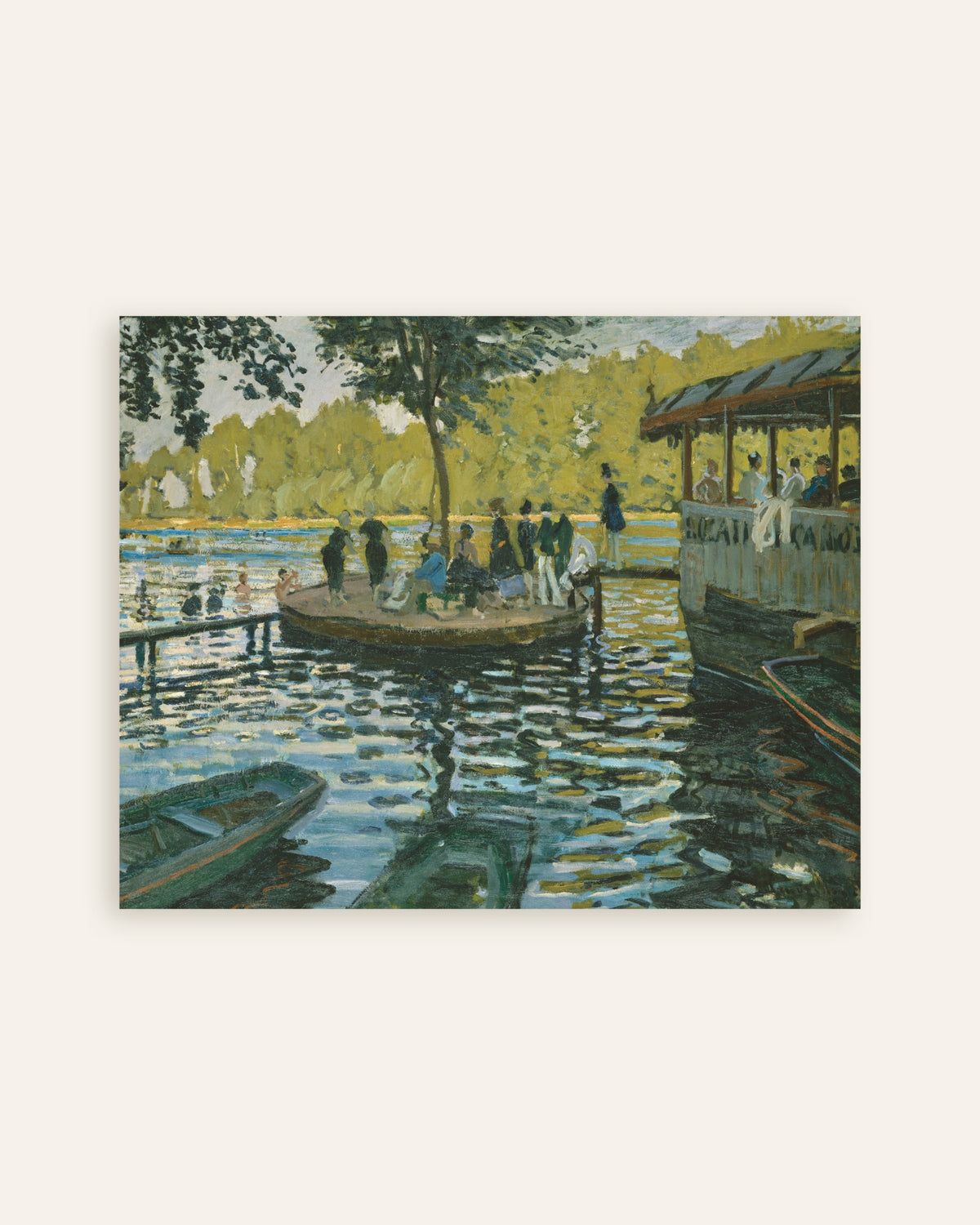 Poster La Grenouillère (1869), de Claude Monet, miniatura