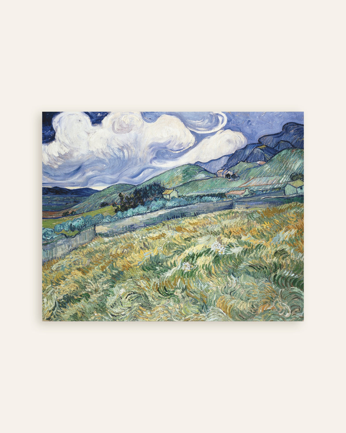 Poster de Paisagem de Saint-Rémy (1889), de Vincent van Gogh, miniatura