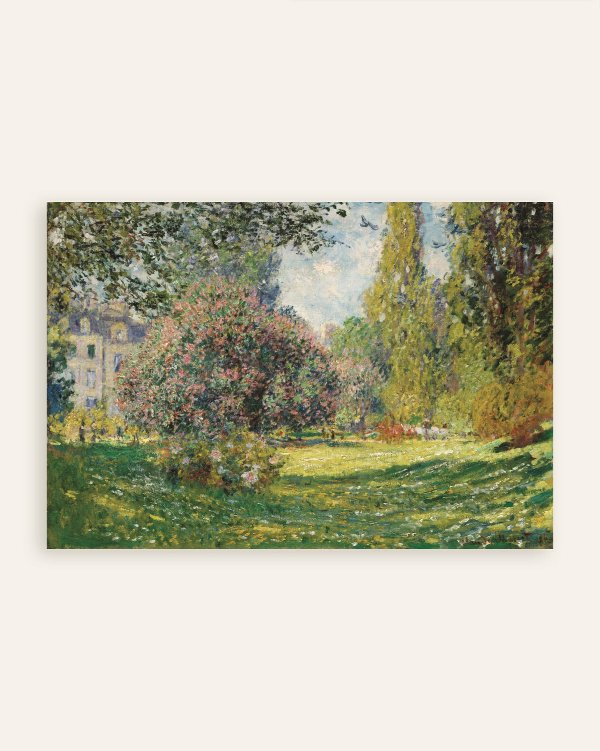 Poster Paisagem, o Parque Monceau (1876), de Claude Monet, miniatura