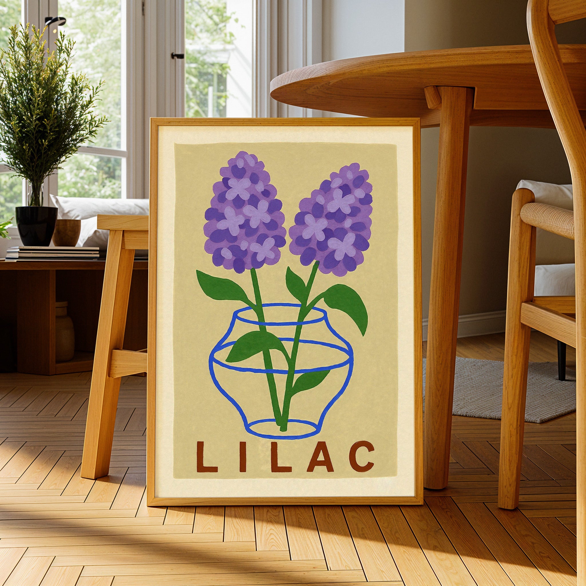 Impressão de lilás Poster