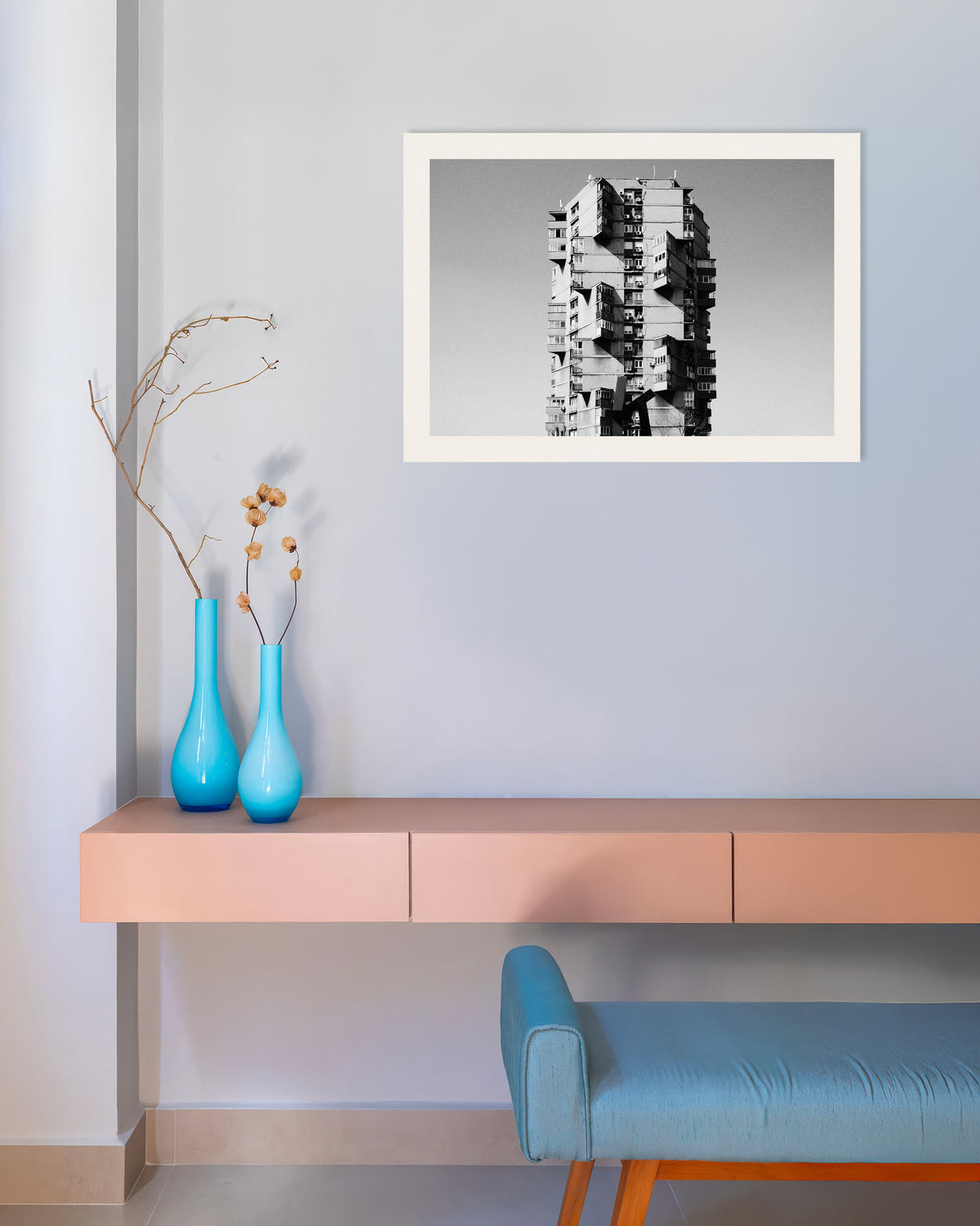 Poster «Torre solitária com varandas salientes»