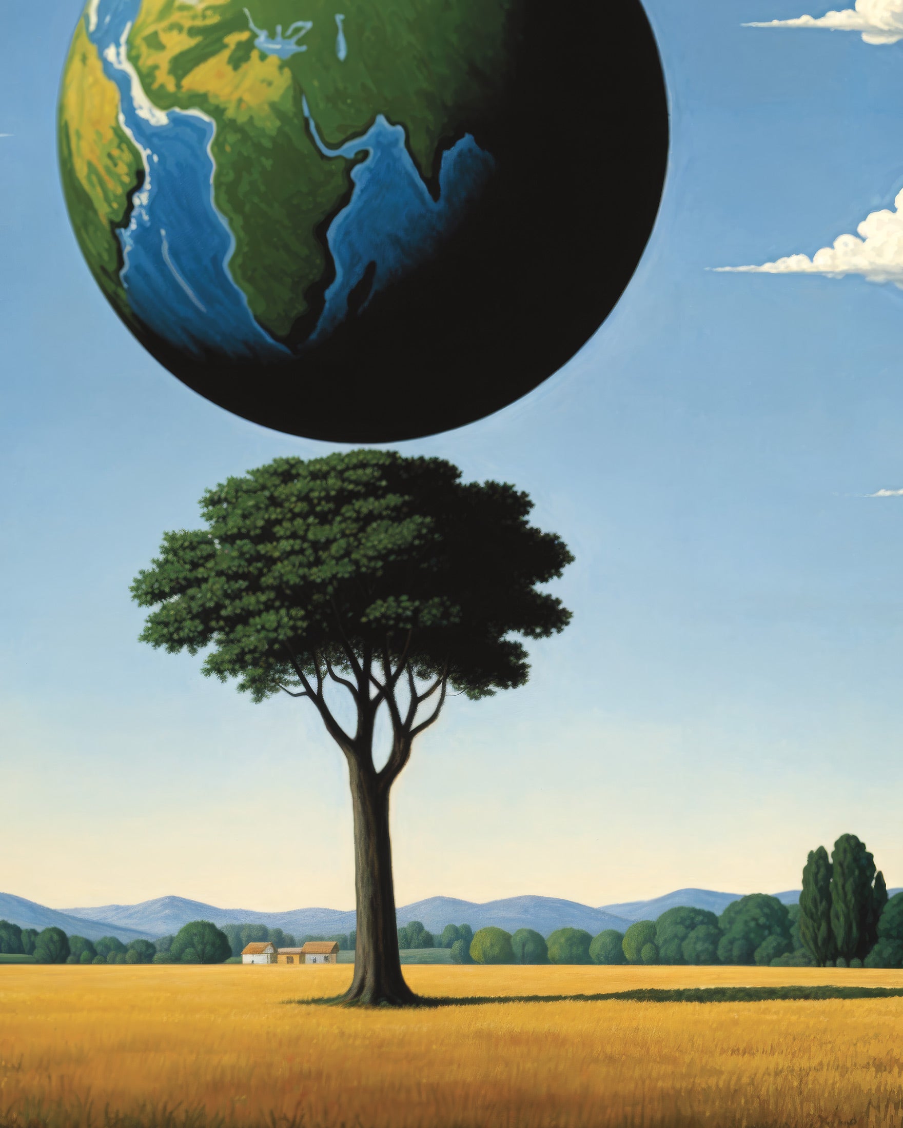 Árvore do mundo – pôster surreal belga