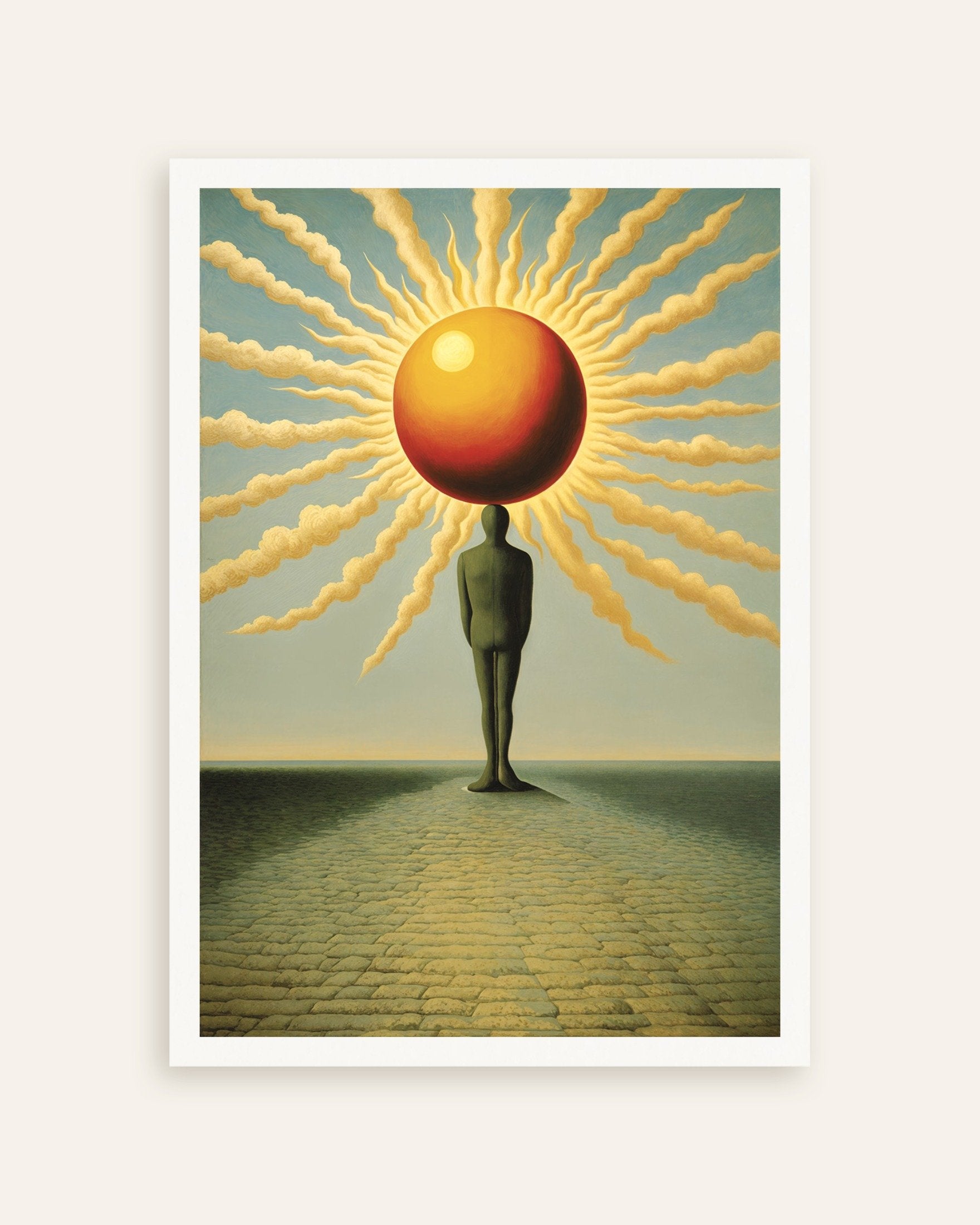 Poster of Men of Light - Surreal Sun & Silhouette, thumbnail