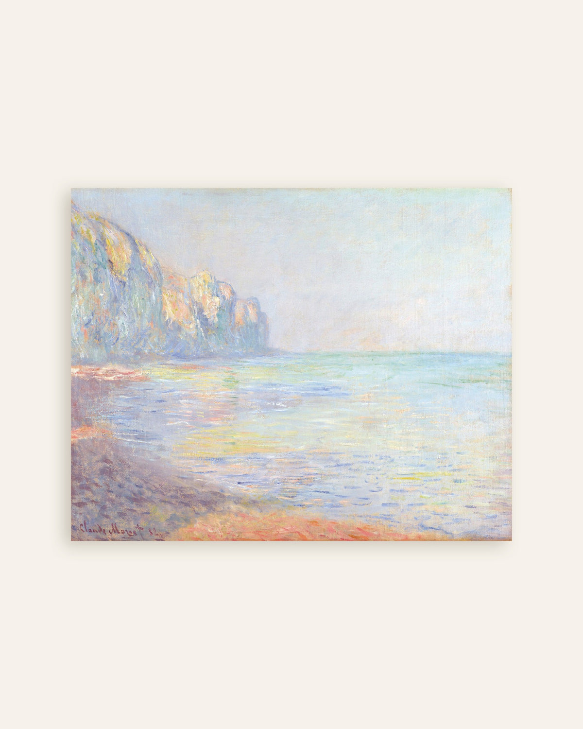 Poster Manhã de Nevoeiro em Pourville (1882), de Claude Monet, miniatura