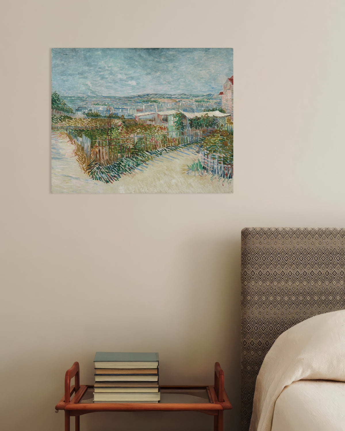 Poster de Montmartre, por detrás do Moulin de la Galette (1887), de Vincent van Gogh