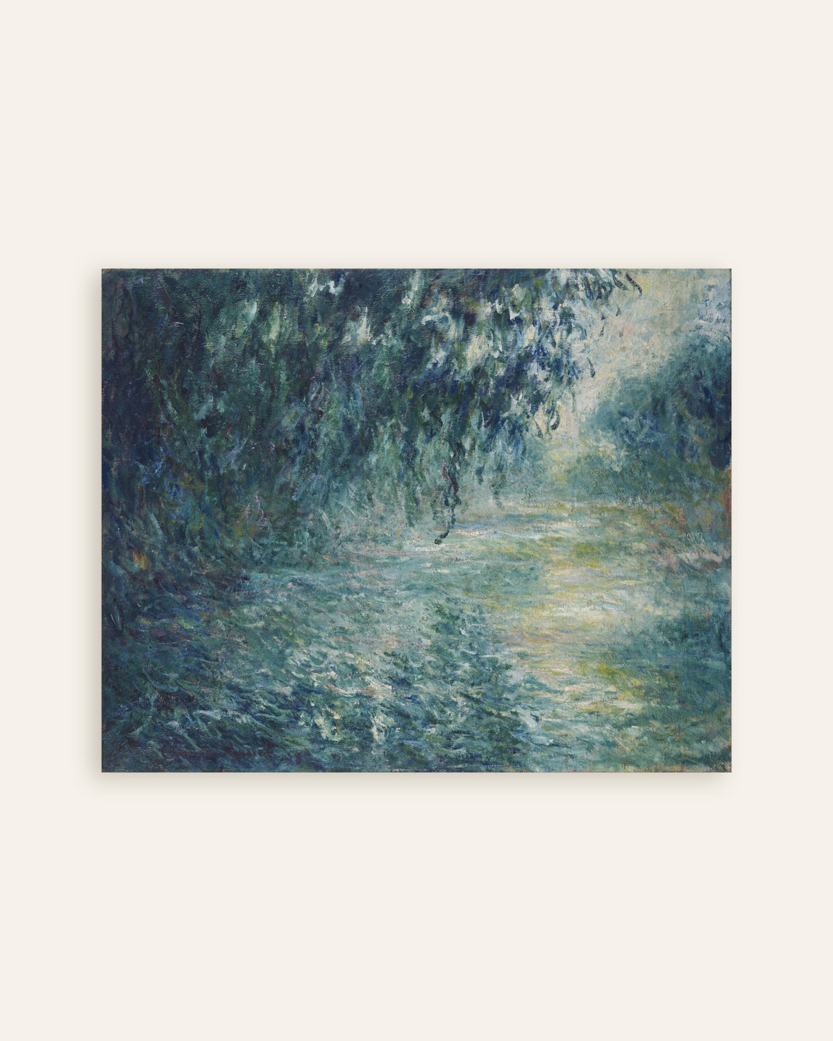 Poster Manhã no Sena (1898), de Claude Monet, miniatura
