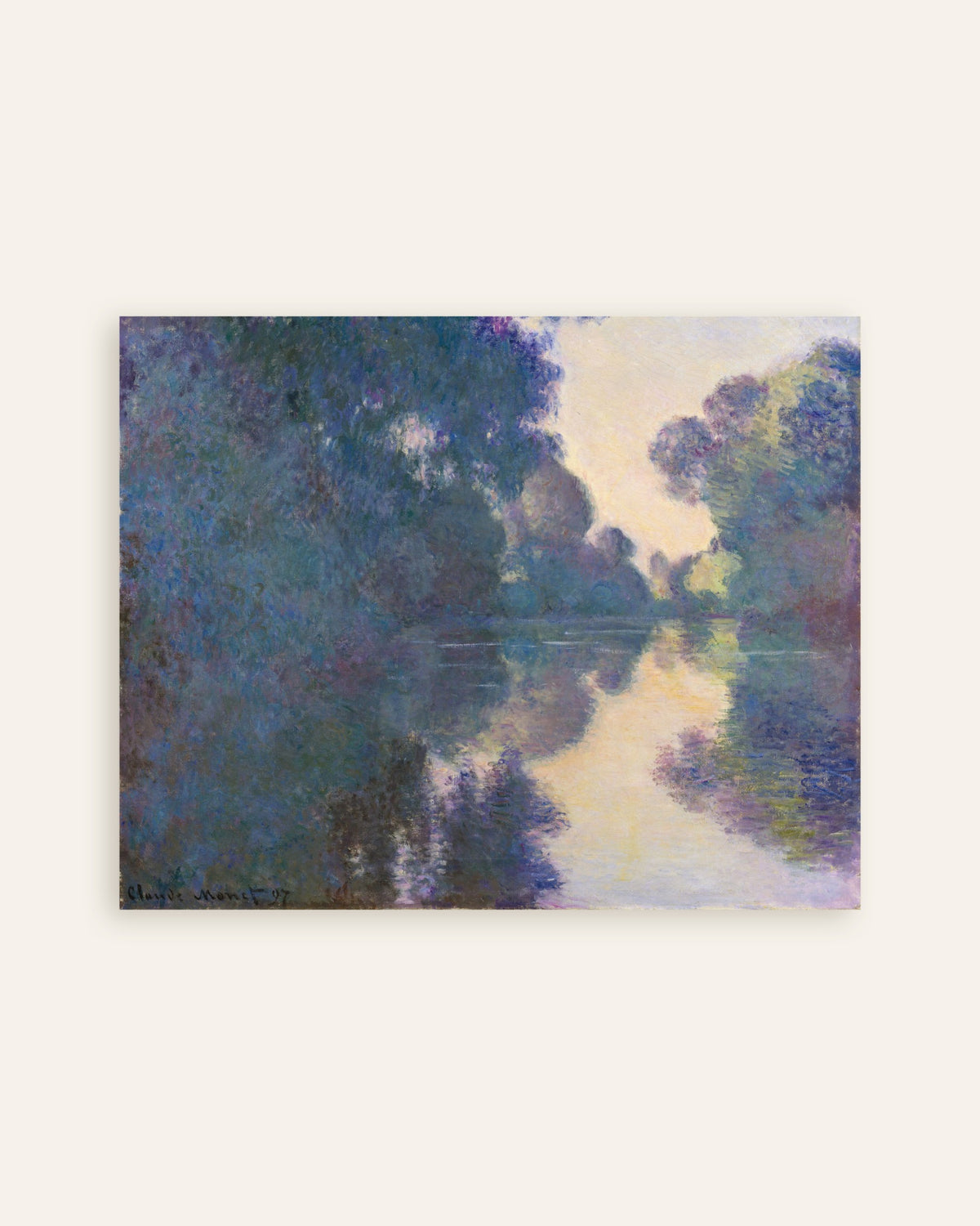 Poster Manhã no Sena perto de Giverny (1897), de Claude Monet, miniatura