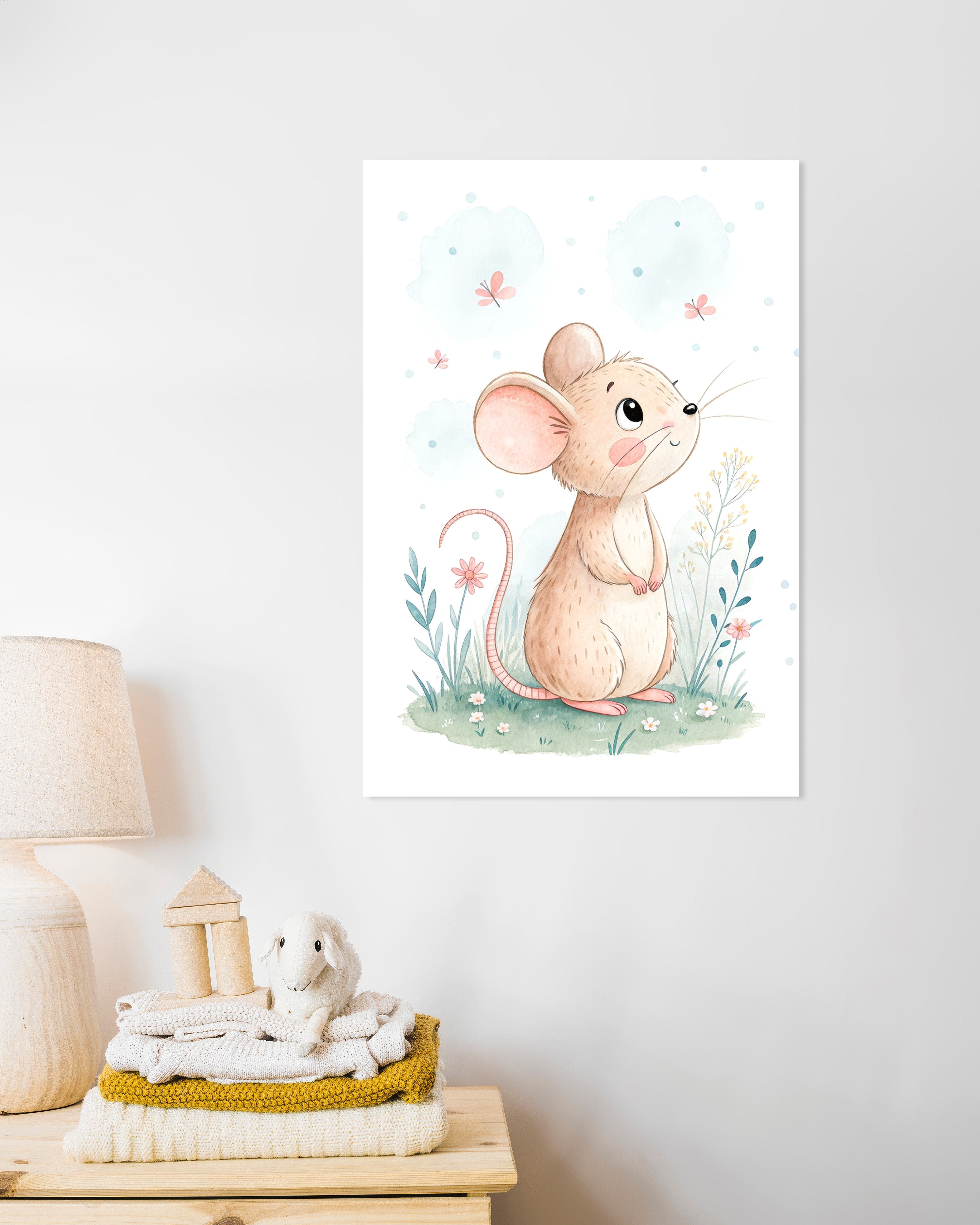 Poster of Mouse Poster – Nursery Wall Art