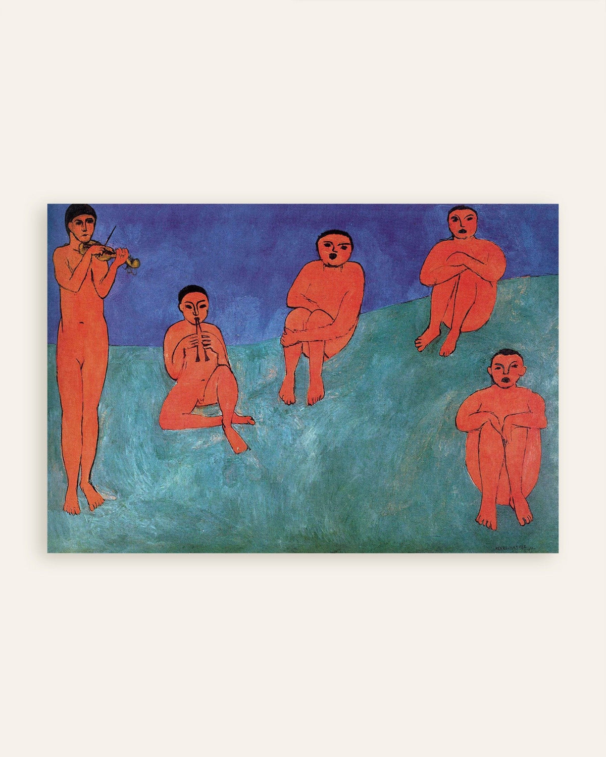 Poster de Música (1910), de Henri Matisse, em miniatura