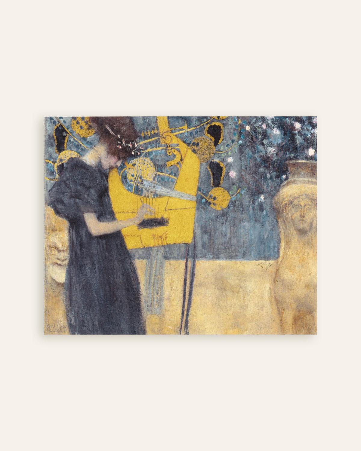Poster A Música I (1895), de Gustav Klimt, miniatura