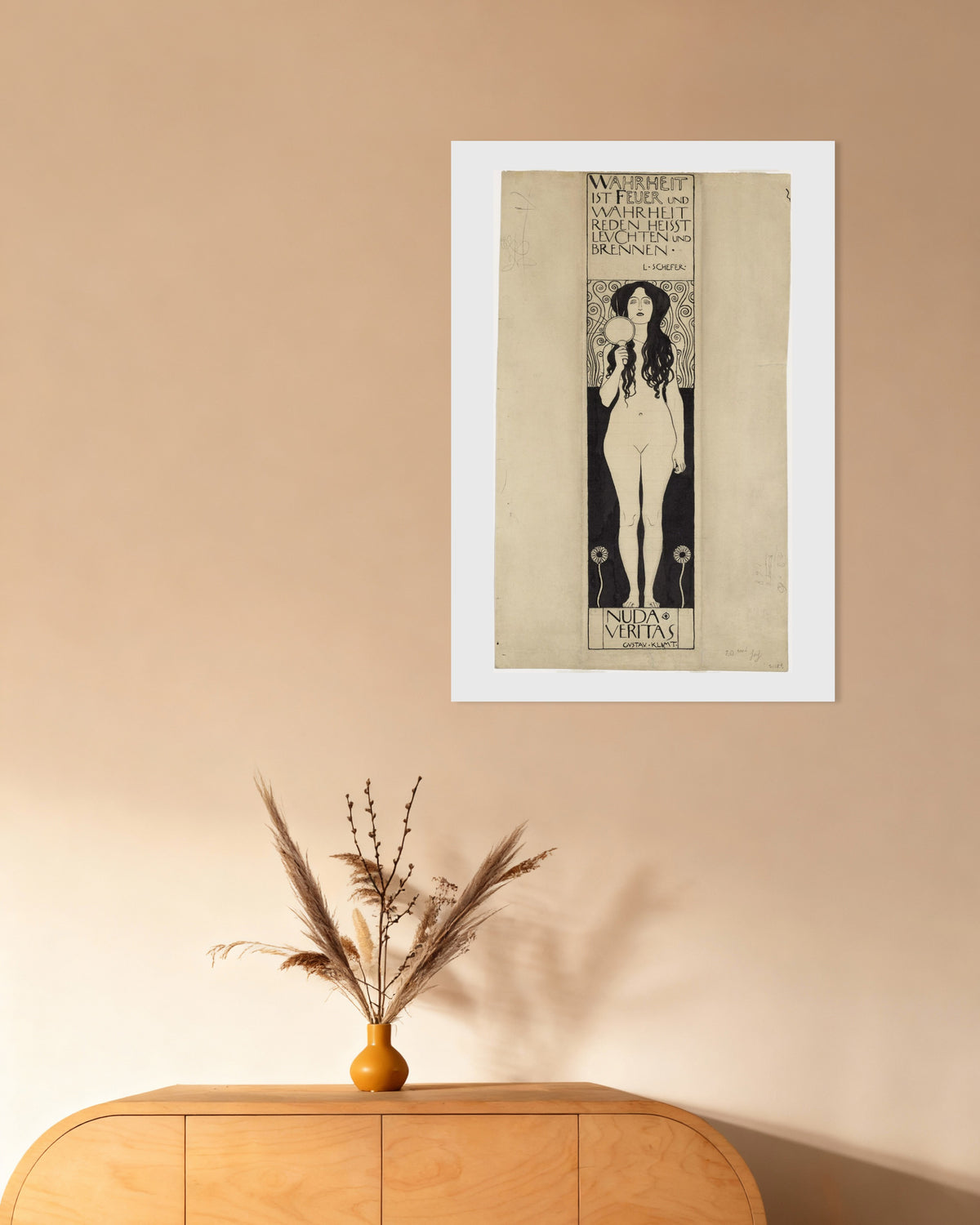 Poster Nuda Veritas (1898), de Gustav Klimt