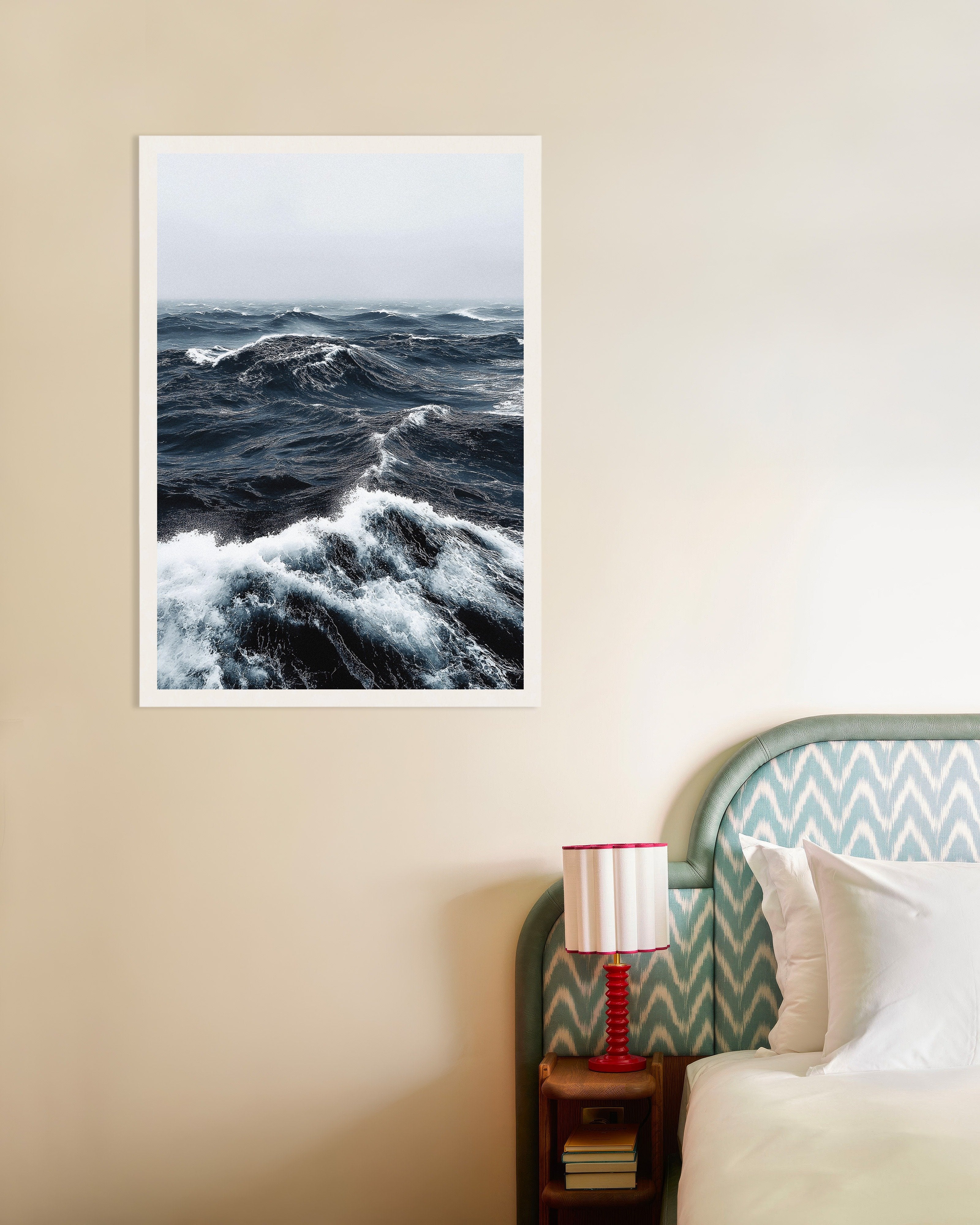 Poster of Ocean waves photography print