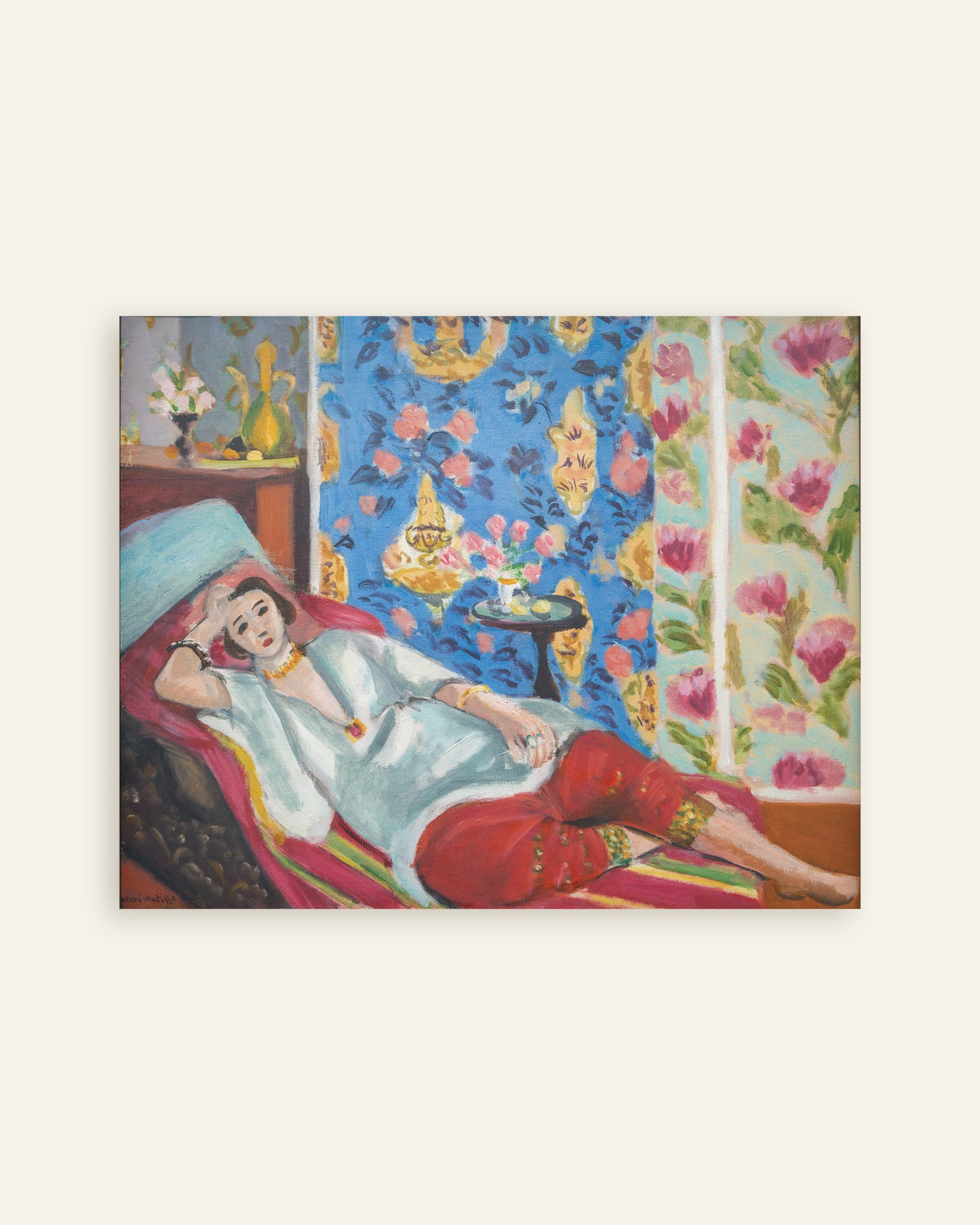 Poster de Odalisca com Calções Vermelhos (1924-1925), de Henri Matisse, em miniatura