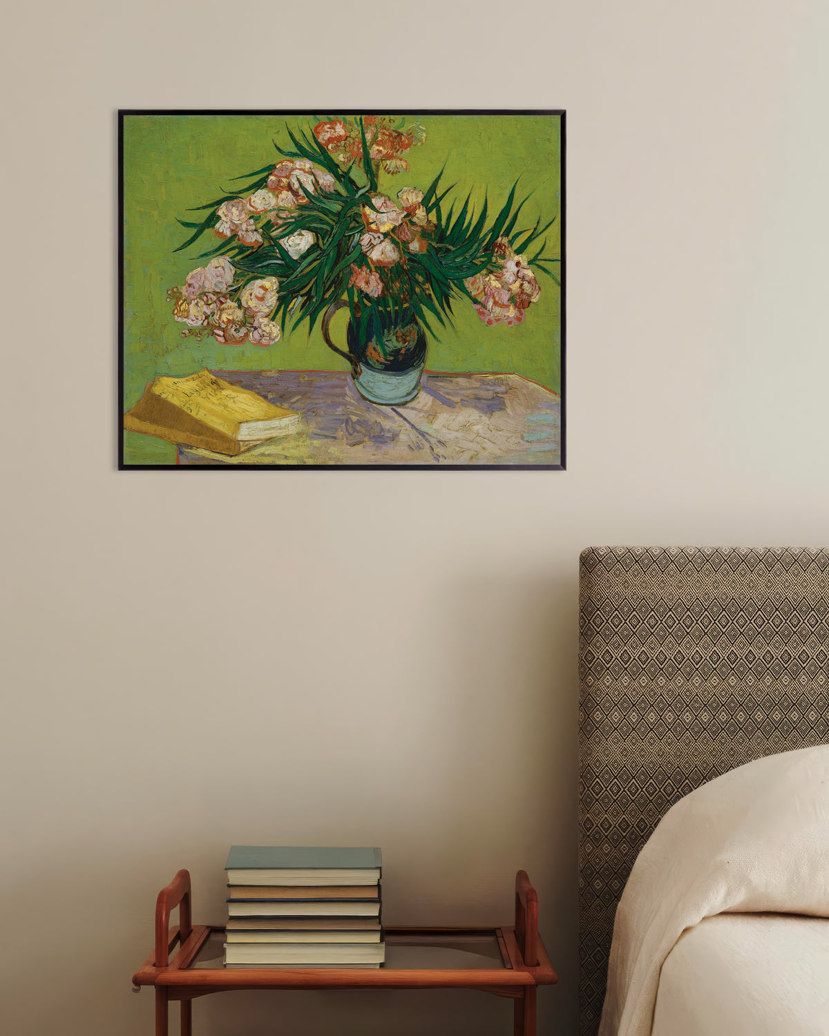 Poster de Oleandros (1888), de Vincent van Gogh, com moldura metálica