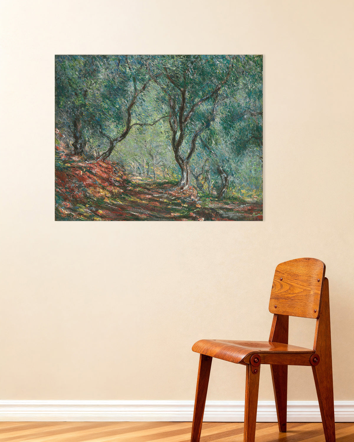 Poster Olival no Jardim Moreno (1884), de Claude Monet