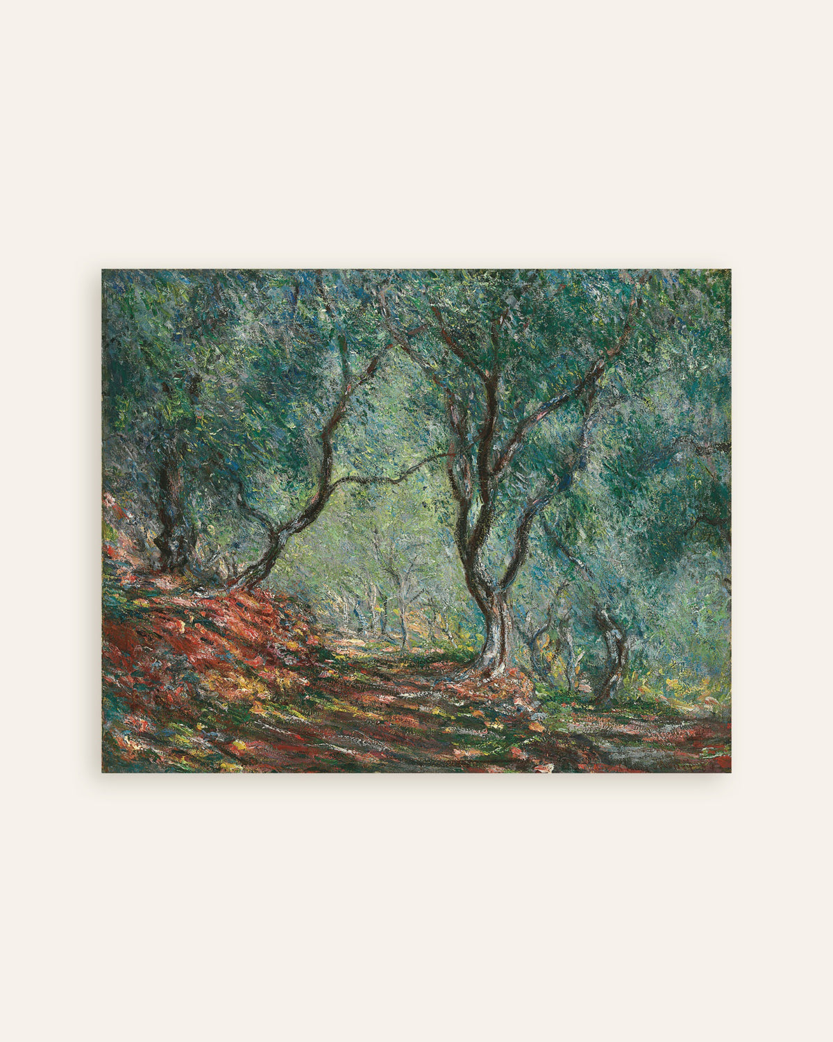 Poster Olival no Jardim Moreno (1884), de Claude Monet, miniatura