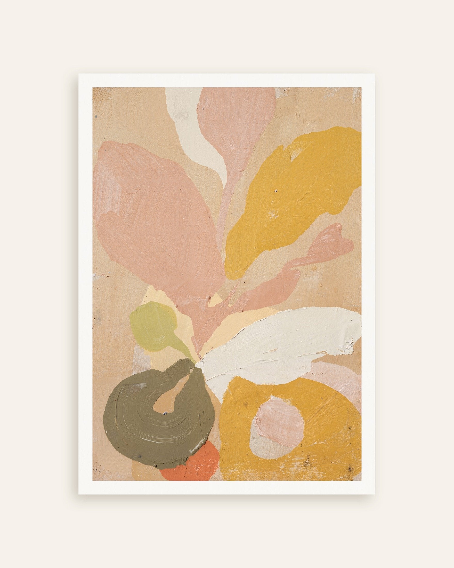Poster of Painted Petals 02 - Abstract Botanical Poster, thumbnail