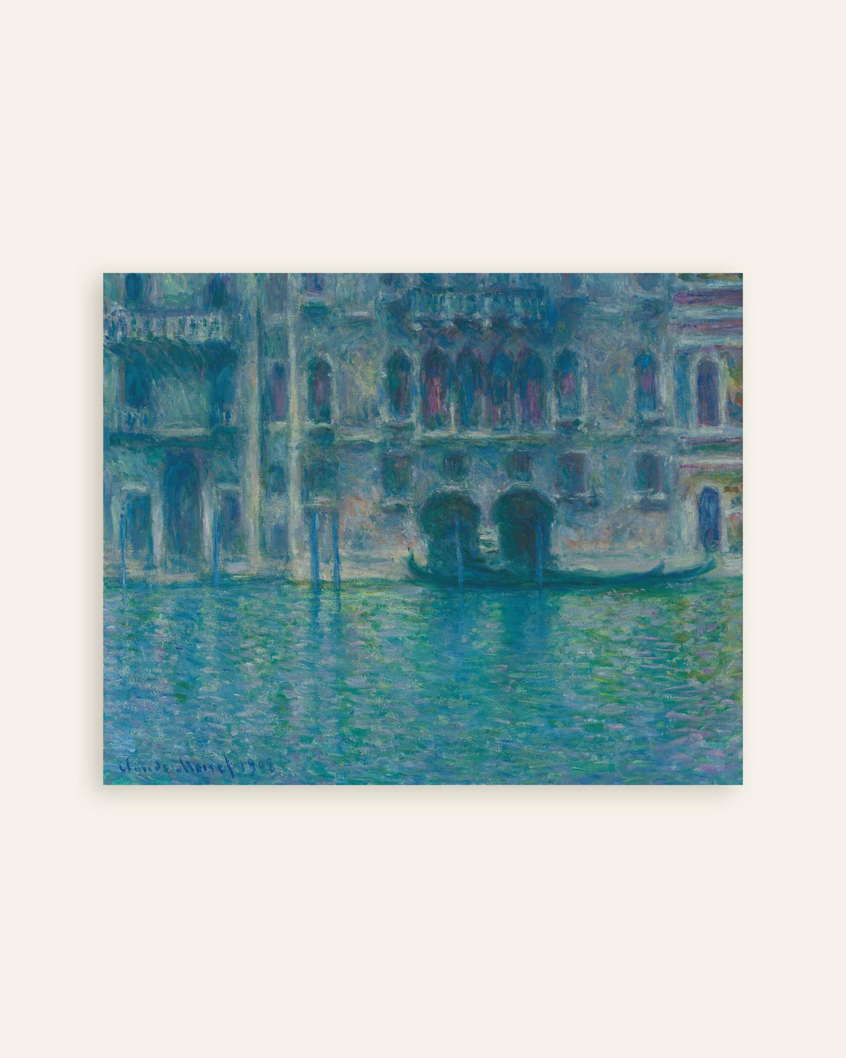 Poster O Palácio da Mula, Veneza (1908), de Claude Monet, miniatura