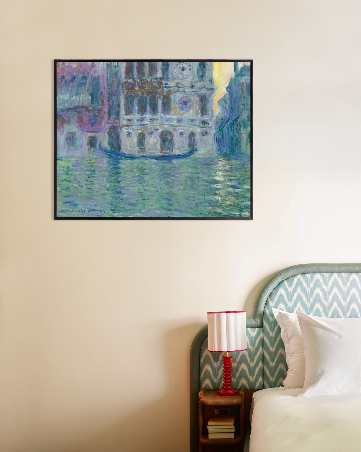 Poster O Palácio Dario (1908), de Claude Monet, com moldura de metal