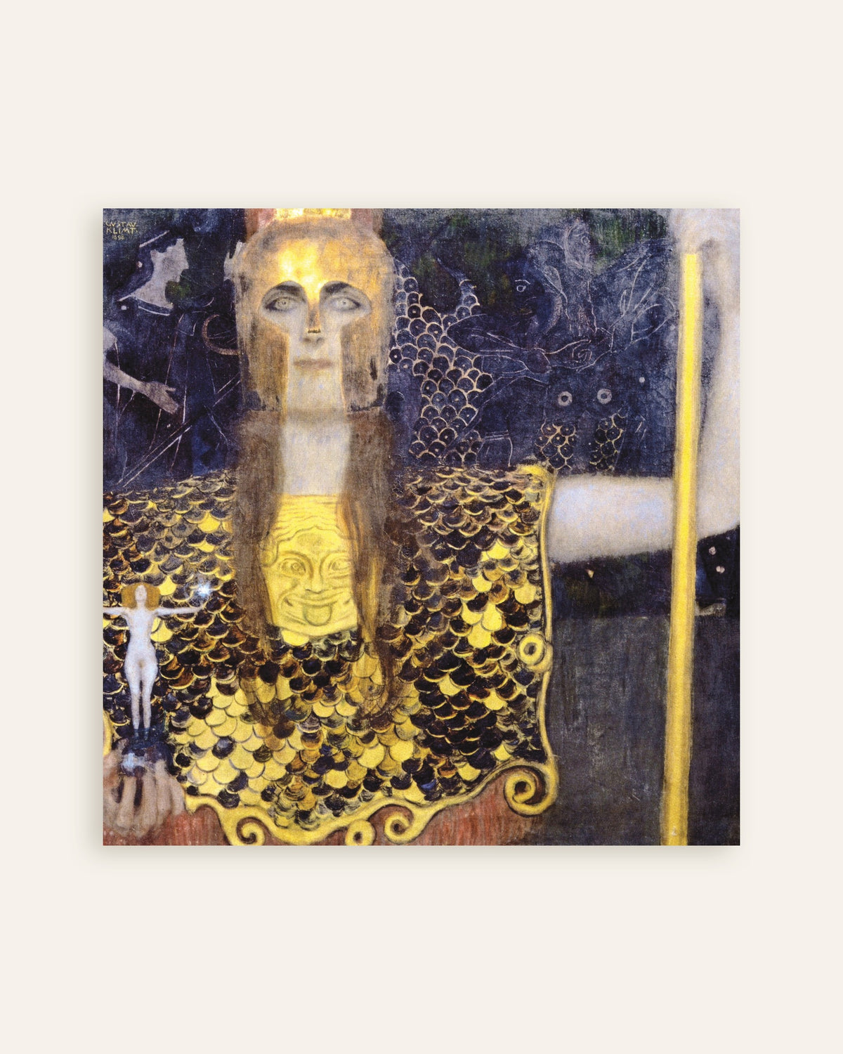 Poster Pallas Athena (1898), de Gustav Klimt, em miniatura