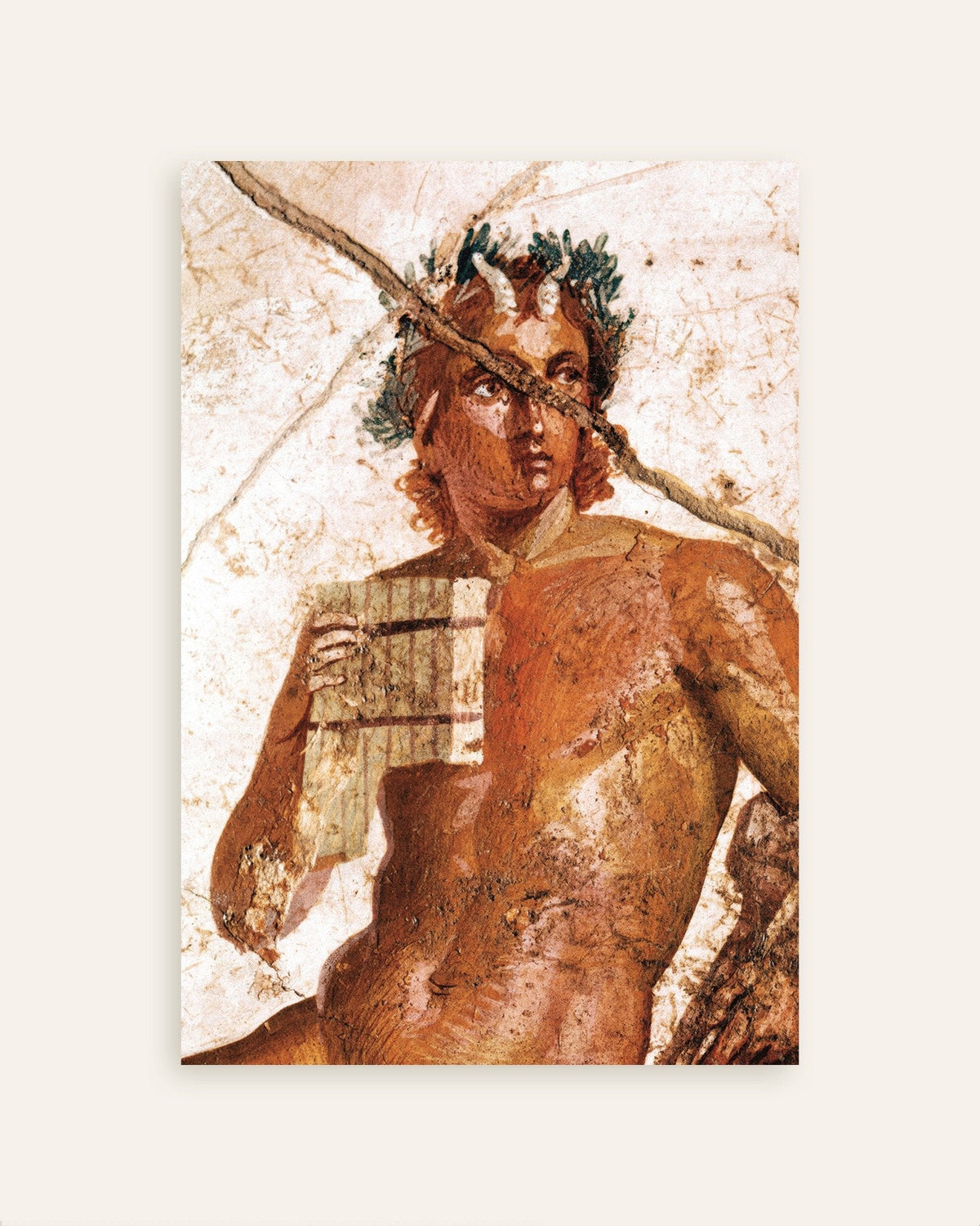 Poster do fresco de Pã músico, Pompeia