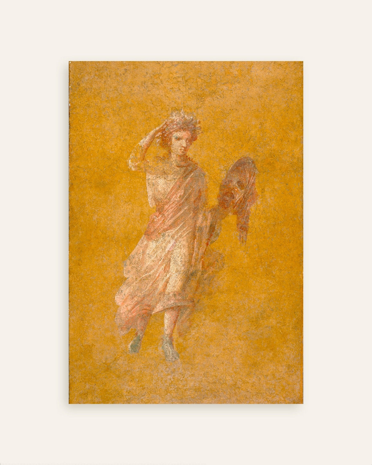 Poster do fragmento de fresco da musa Melpómene, Pompeia, um dos posters do conjunto