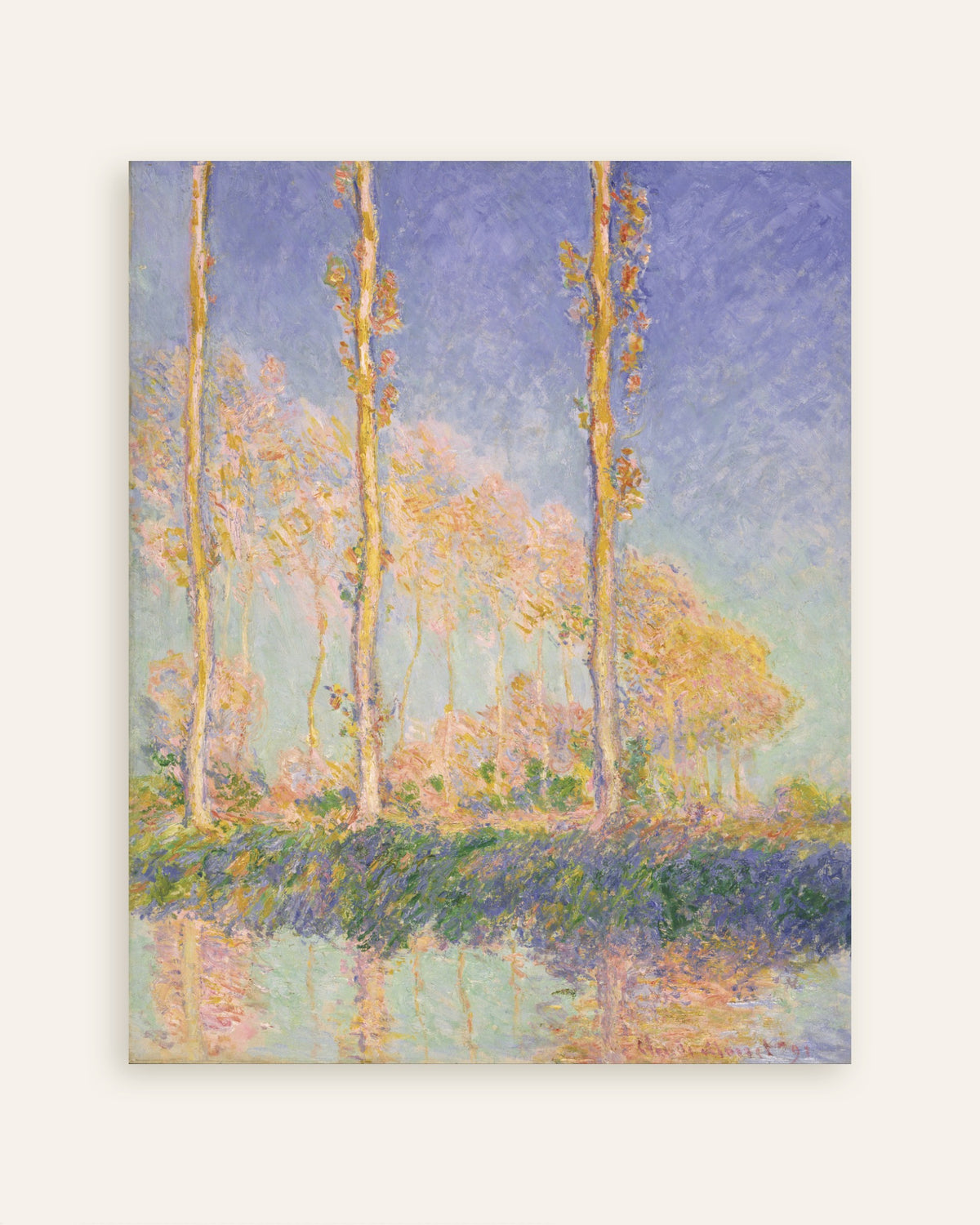 Poster Choupos (1891), de Claude Monet, miniatura