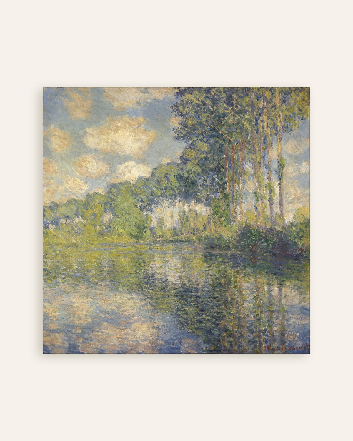 Poster Choupos no Epte (1891), de Claude Monet, miniatura