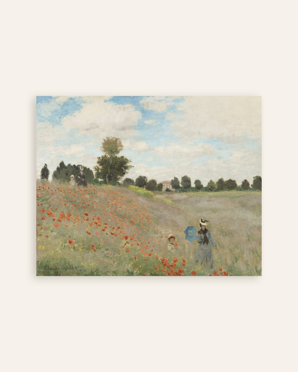 Poster Papoilas (1873), de Claude Monet, miniatura