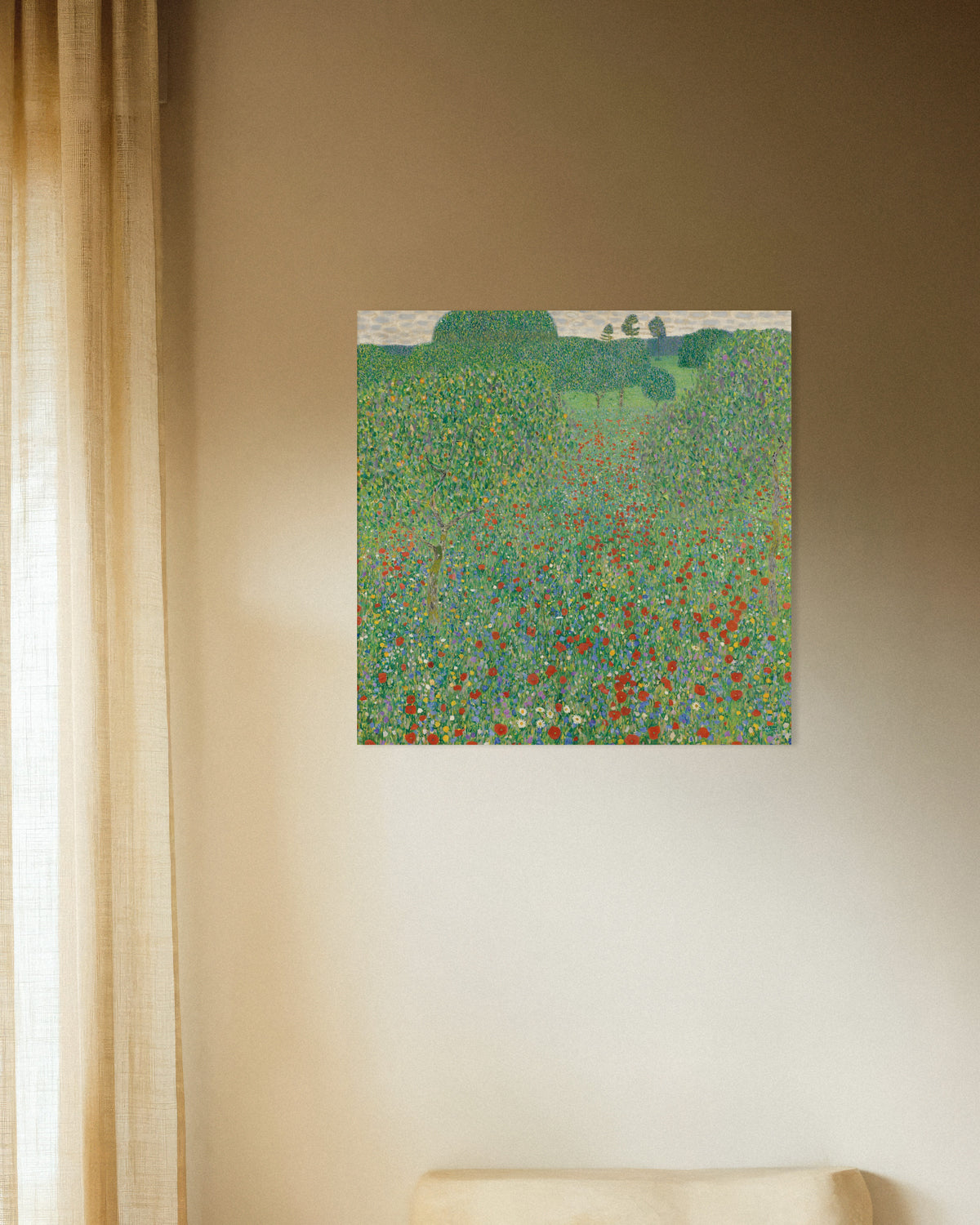 Poster Campo de Papoilas (1907), de Gustav Klimt