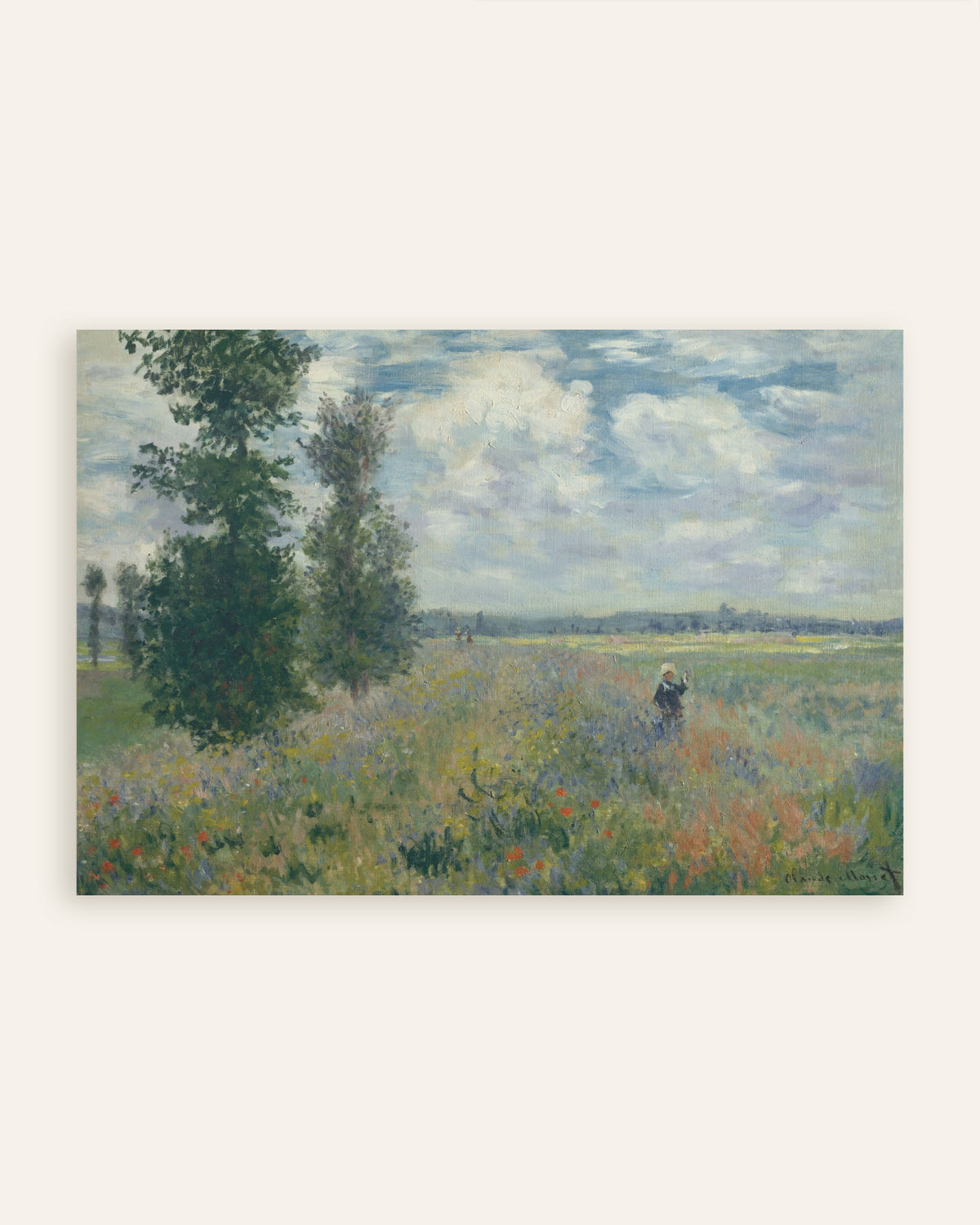Poster Campos de Papoilas perto de Argenteuil (1875), de Claude Monet, miniatura