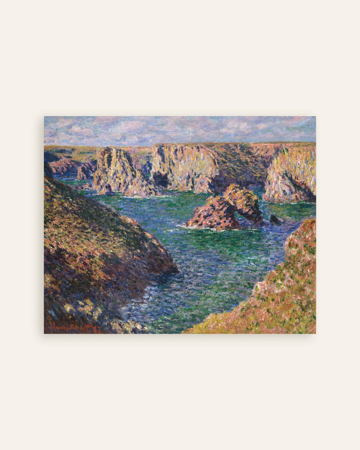 Poster Port-Domois, Belle-Île (1887), de Claude Monet, miniatura
