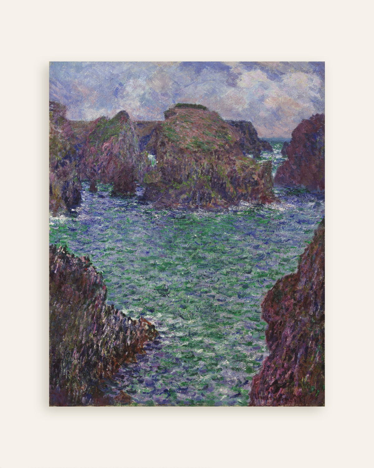 Poster Port-Goulphar, Belle-Île (1887), de Claude Monet, miniatura