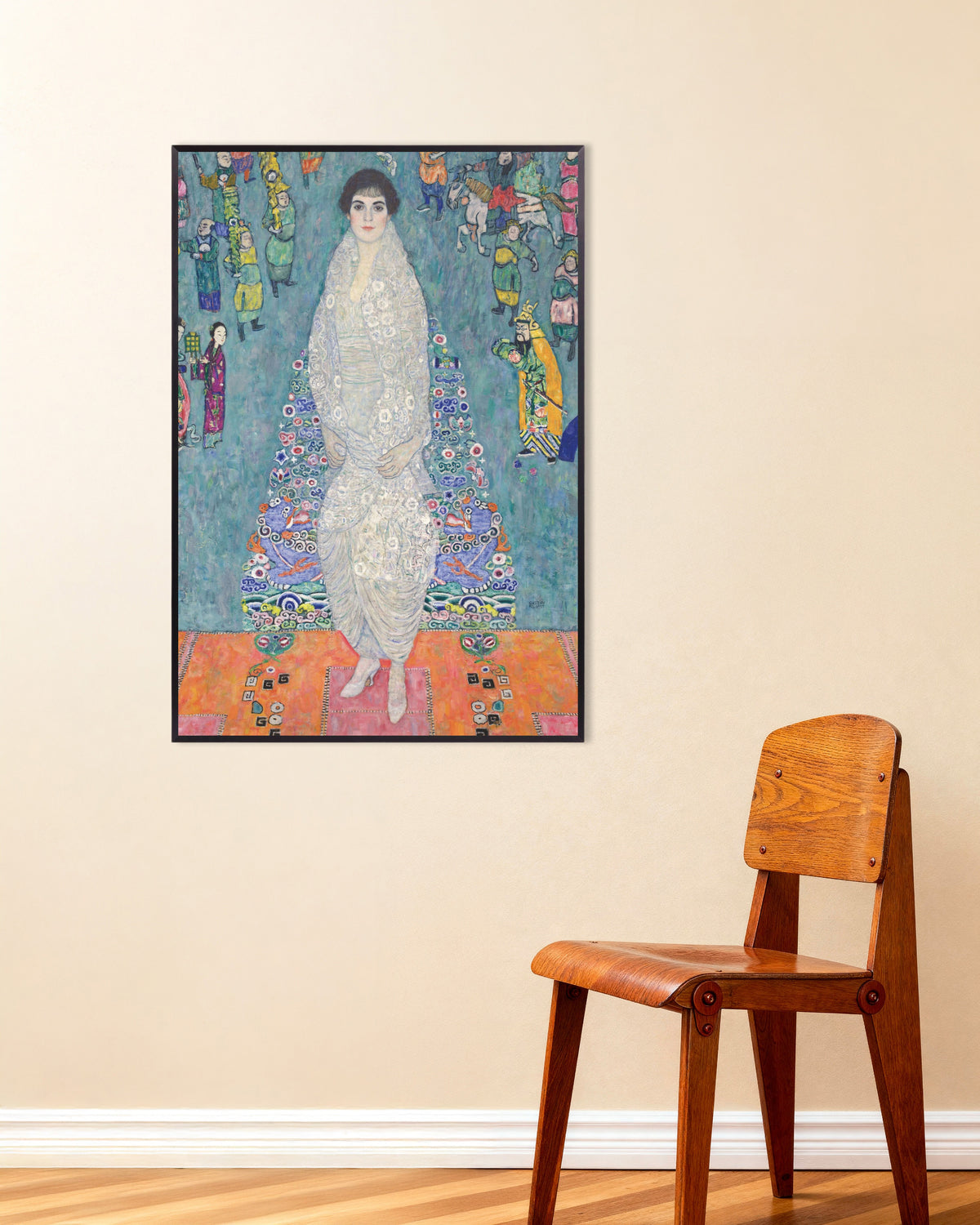 Poster Retrato de Elisabeth Lederer (1914–1916), de Gustav Klimt, com moldura de metal