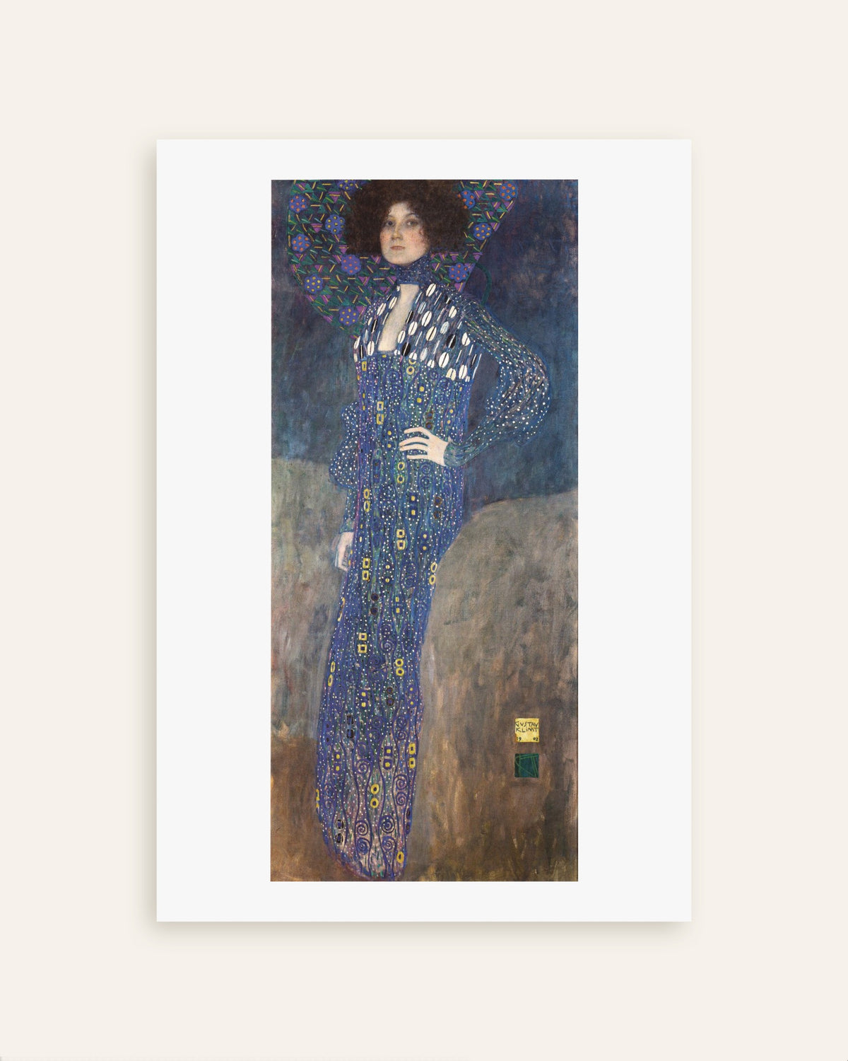 Poster Retrato de Emilie Flöge (1902), de Gustav Klimt, miniatura