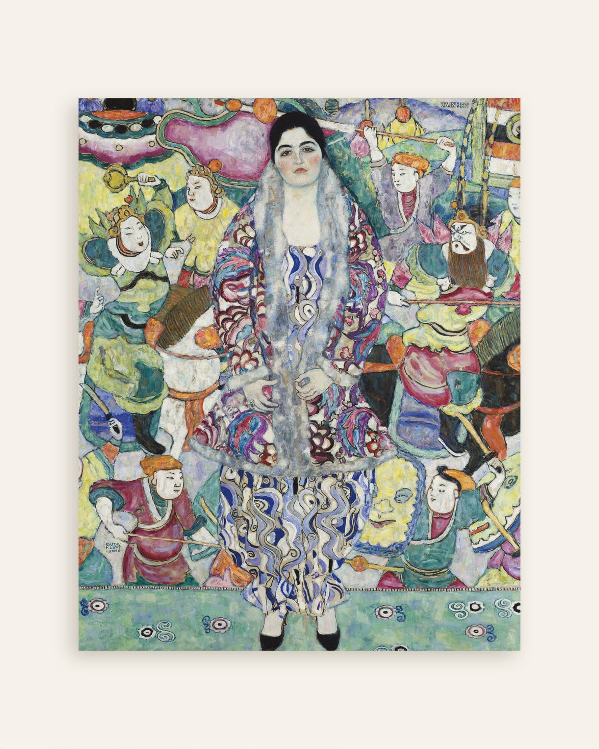 Poster de Retrato de Friederike Maria Beer (1916), de Gustav Klimt, em miniatura