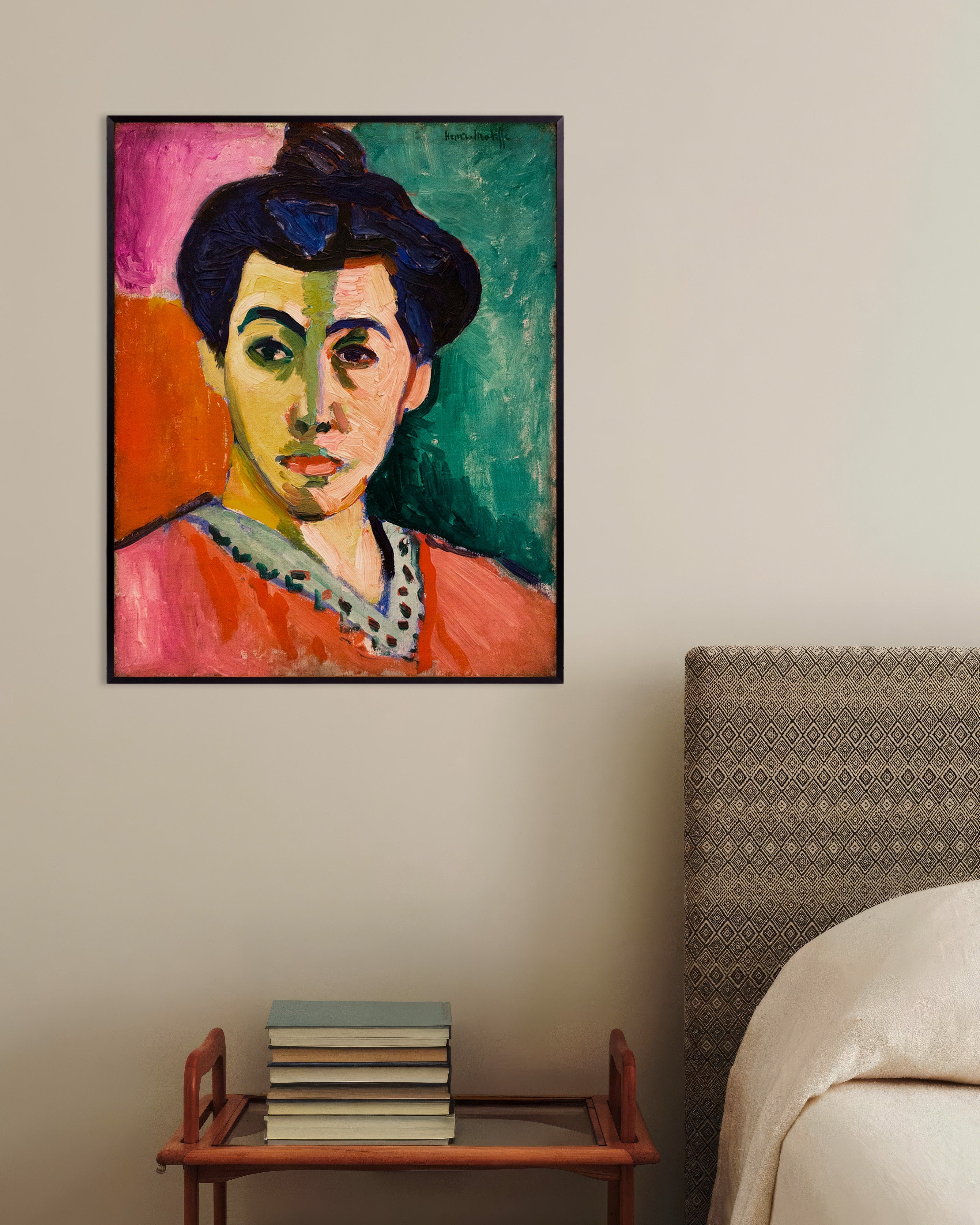 Poster of Portrait of Madame Matisse (1905) by Henri Matisse, with metal frame