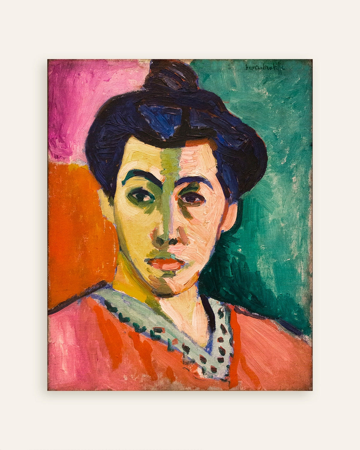 Poster de Retrato de Madame Matisse (1905), de Henri Matisse, em miniatura