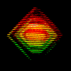 Rotating colorful prism