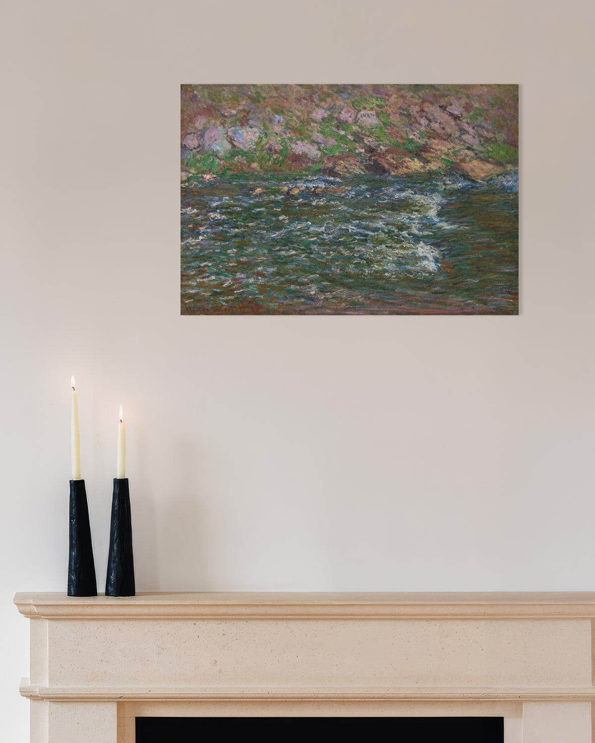 Poster Rápidos no Petite Creuse em Fresselines (1889), de Claude Monet