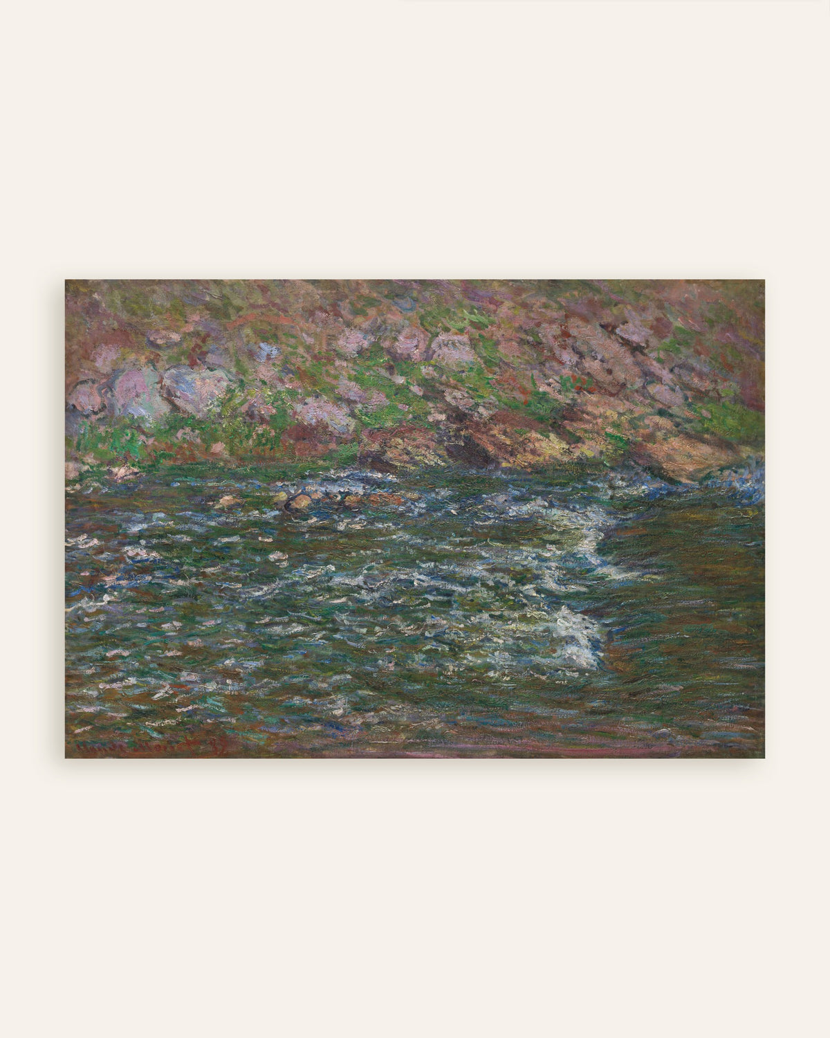 Poster Rápidos no Petite Creuse em Fresselines (1889), de Claude Monet, miniatura