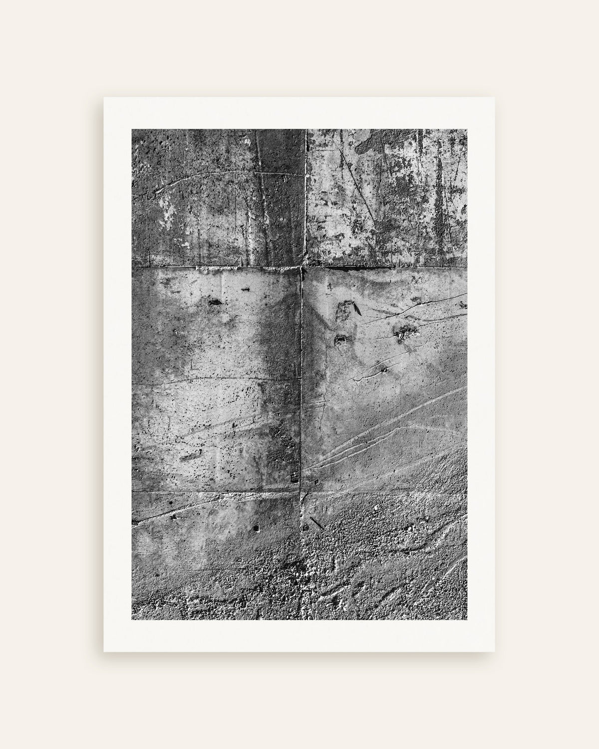 Poster «Textura de parede em betão cru», em miniatura