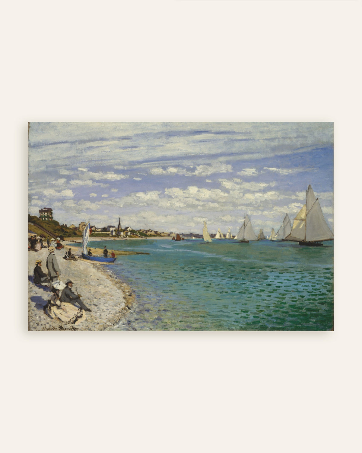 Poster Regata em Sainte-Adresse (1867), de Claude Monet, miniatura