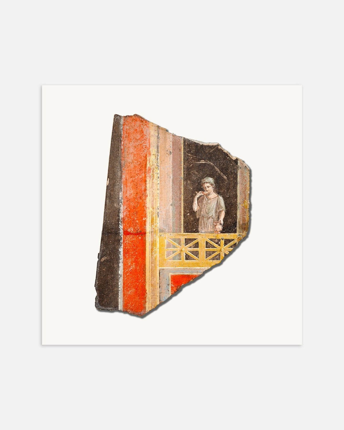 Poster do fresco romano da mulher na varanda, Segundo Estilo
